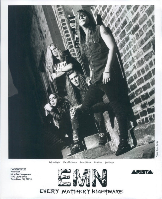 1993 American Heavy Metal Band Every Mother's Nightmare Press Photo - Historic Images