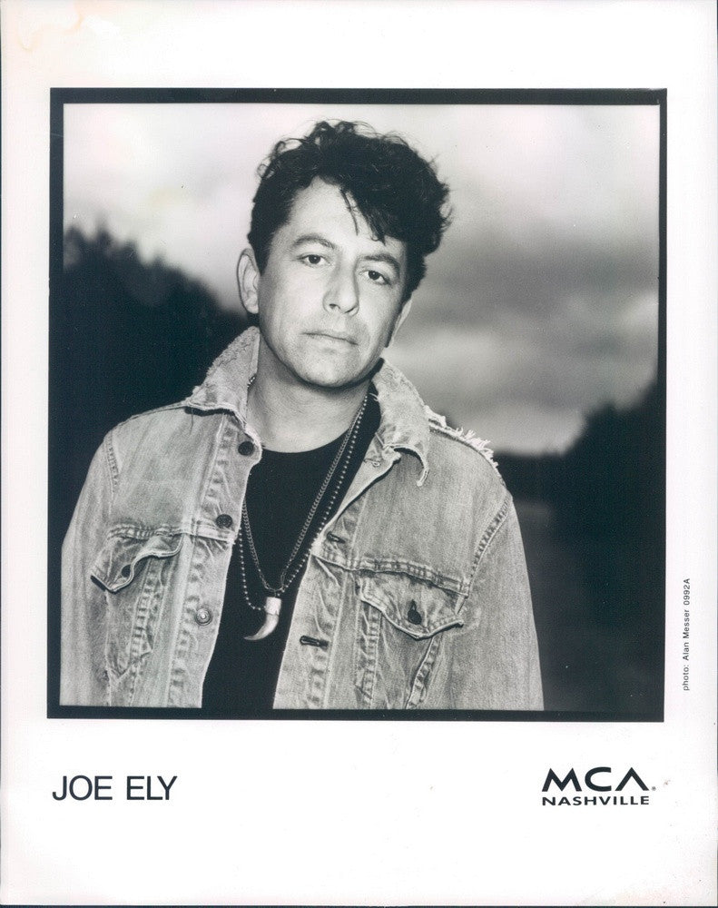 1993 Honky-Tonk/Texas Country Singer/Songwriter/Guitarist Joe Ely Press Photo - Historic Images