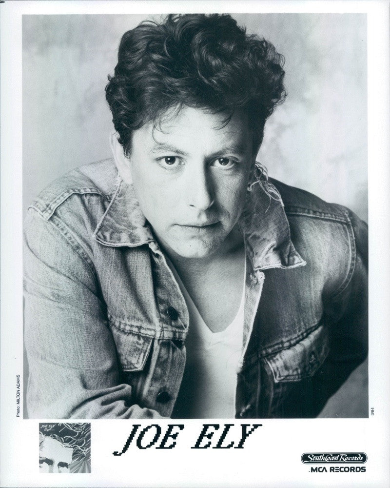 1988 Honky-Tonk/Texas Country Singer/Songwriter/Guitarist Joe Ely Press Photo - Historic Images