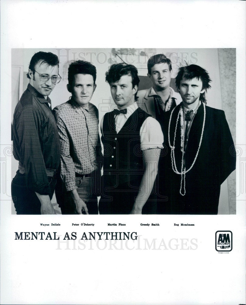 1983 Australian Rock Band Mental As Anything Press Photo - Historic Images