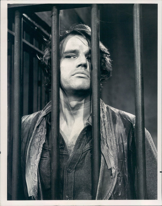 1969 Hollywood Actor Joe Don Baker on TV Show Ponderosa Press Photo - Historic Images