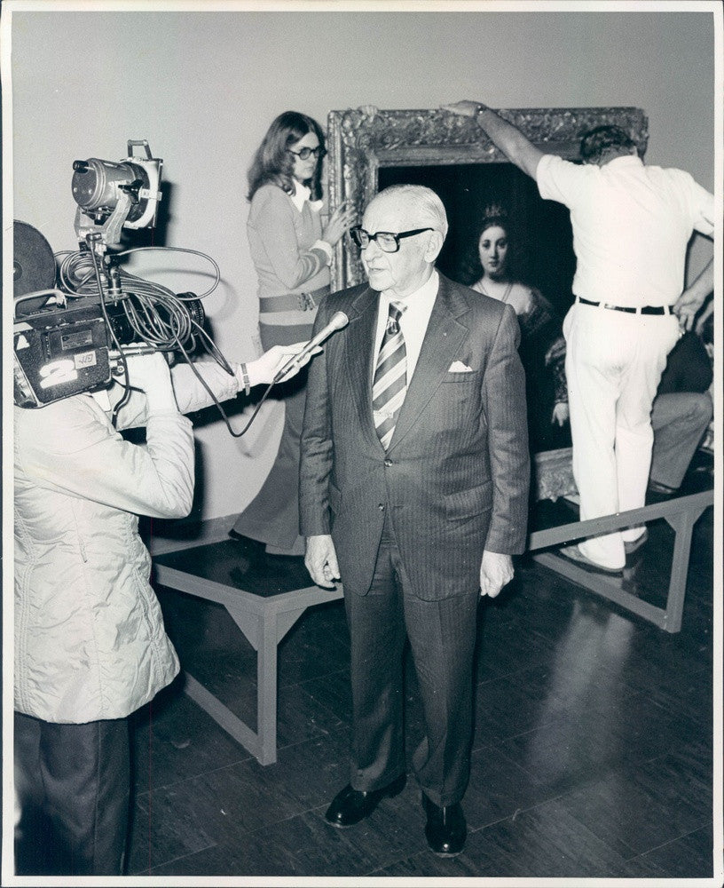 1978 American Business Tycoon Armand Hammer at Denver, Colorado Press Photo - Historic Images