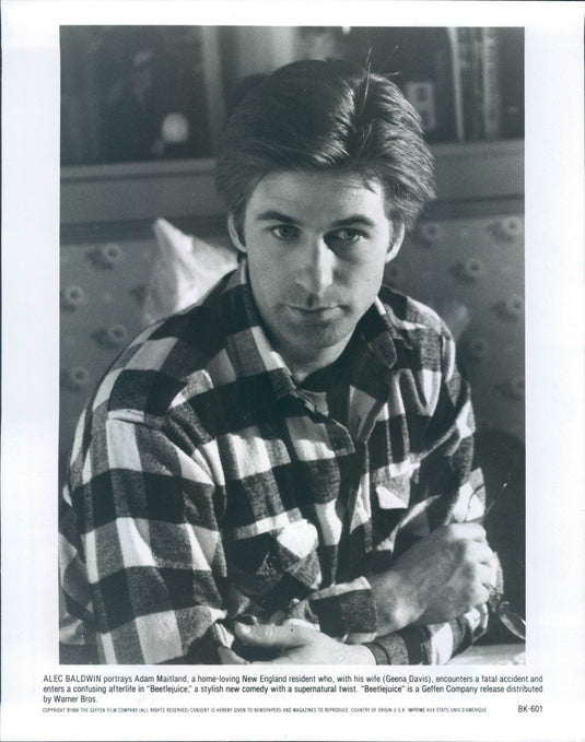 1989 Hollywood Actor Alec Baldwin in Film Beetlejuice Press Photo - Historic Images