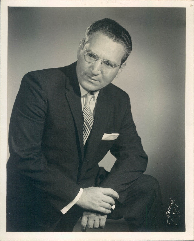 1963 CBS Music Dir Alfredo Antonini, Tampa Philharmonic Conductor Press Photo - Historic Images