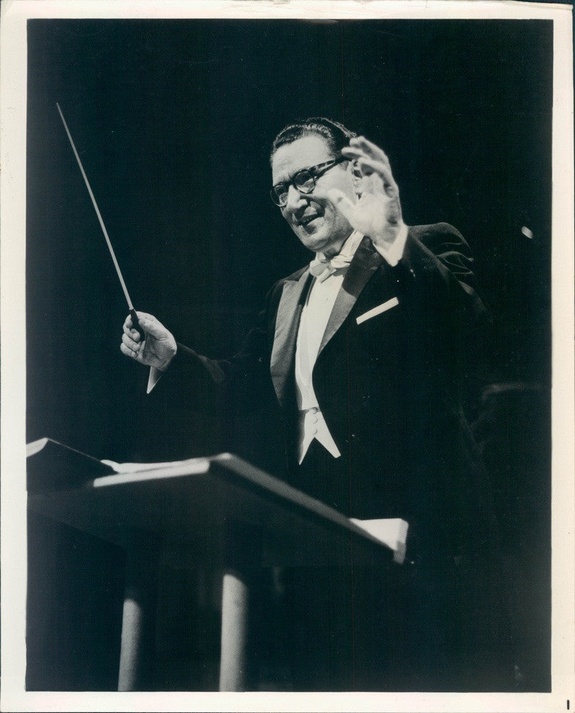 1964 CBS Music Dir Alfredo Antonini, Tampa Philharmonic Conductor Press Photo - Historic Images