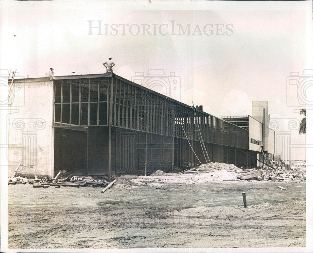 1965 Punta Gorda, Florida Mall Shopping Center Construction Press Photo - Historic Images