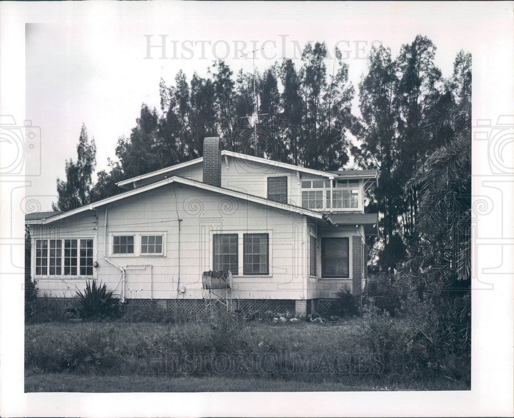 1964 Punta Gorda, Florida Historic Dan Gibbon Home Press Photo - Historic Images
