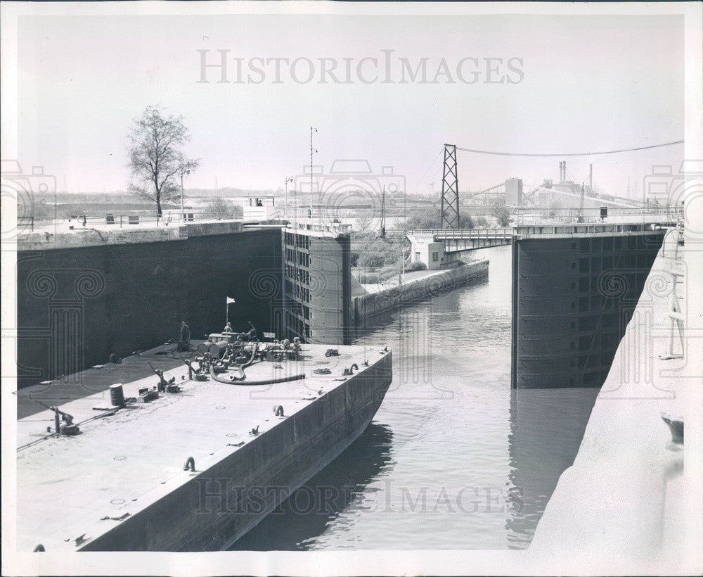 1957 Colorado, Brandon Lock Gates Opening Press Photo - Historic Images