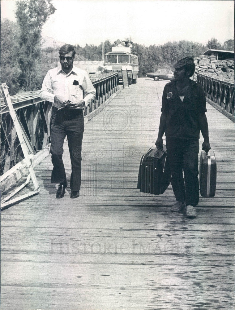 1972 Jordan, Allenby Bridge Across Jordan River Press Photo - Historic Images