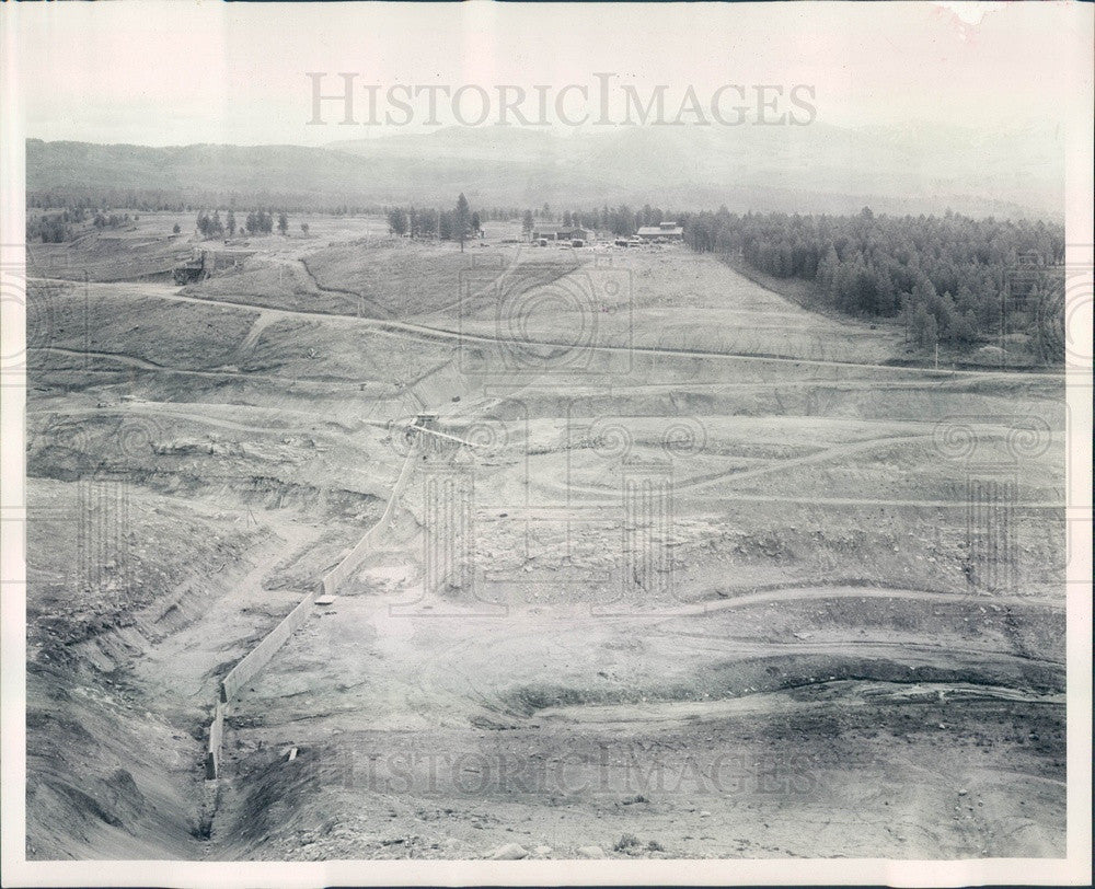 1947 Colorado, Jackson Gulch Dam Aerial View Press Photo - Historic Images