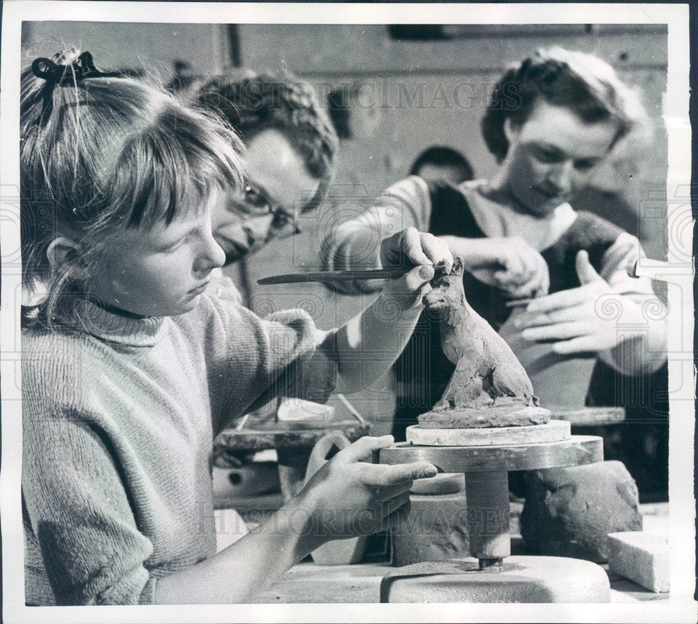 1956 Berlin, Germany Ceramic Artist Gundula Kampmann Press Photo - Historic Images