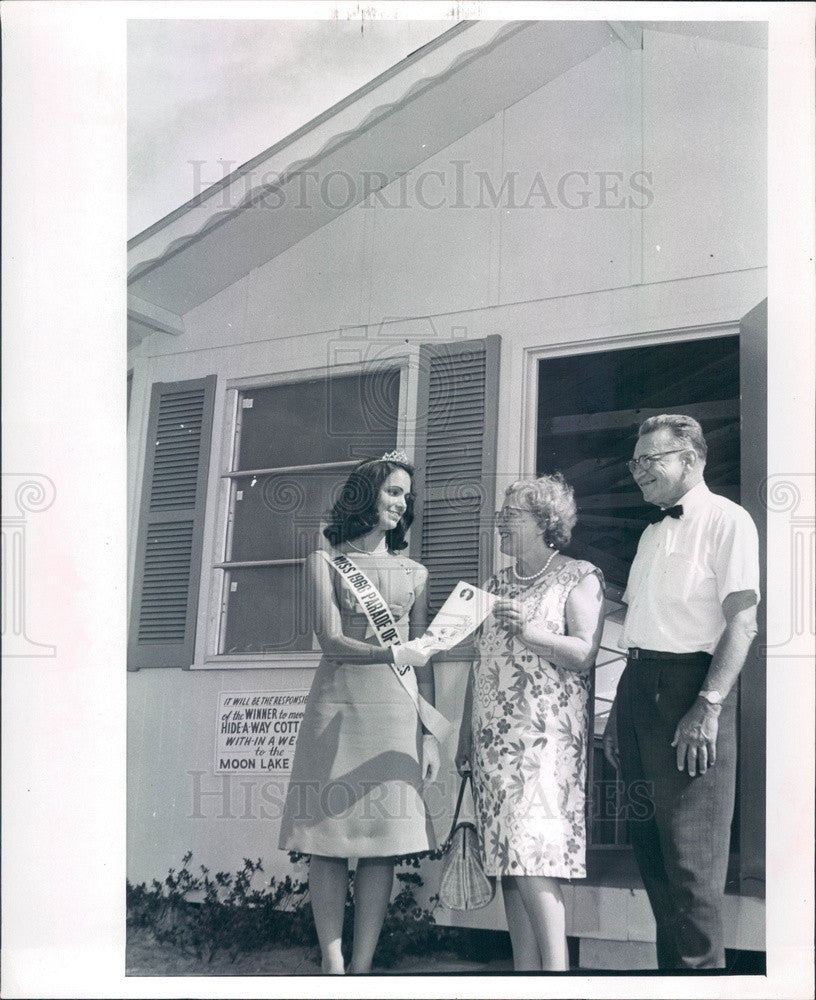 1966 Clearwater, Florida Miss Parade of Homes Barbara Ely Press Photo - Historic Images