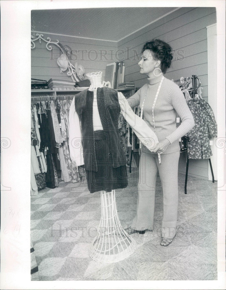 1969 St Petersburg, Florida Alice Rutherford of Alice R Fashion Shop Press Photo - Historic Images