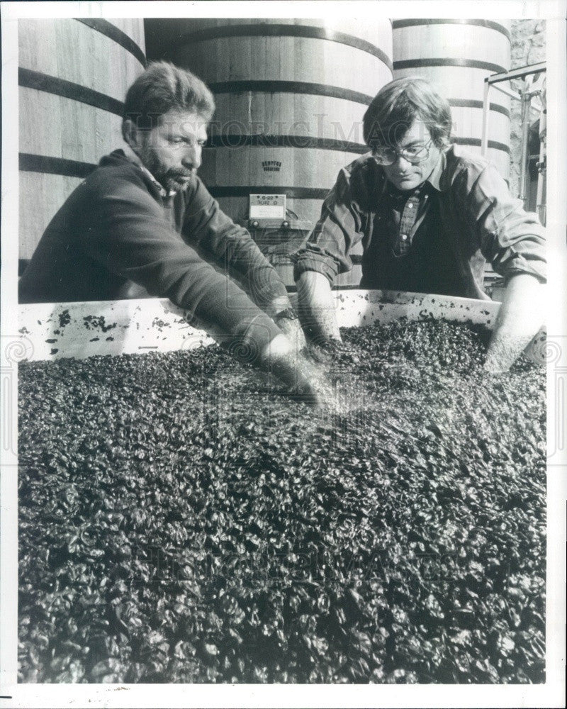 1992 Napa Valley, CA Stags&#39; Leap Winery, Winemakers Robert Brittan Press Photo - Historic Images