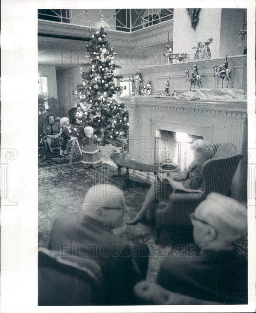 1974 St Petersburg, Florida Albemarle Hotel Christmas Press Photo - Historic Images