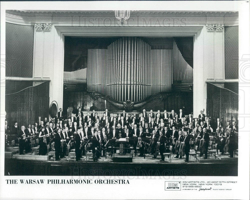 1987 The Warsaw Philharmonic Orchestra Press Photo - Historic Images