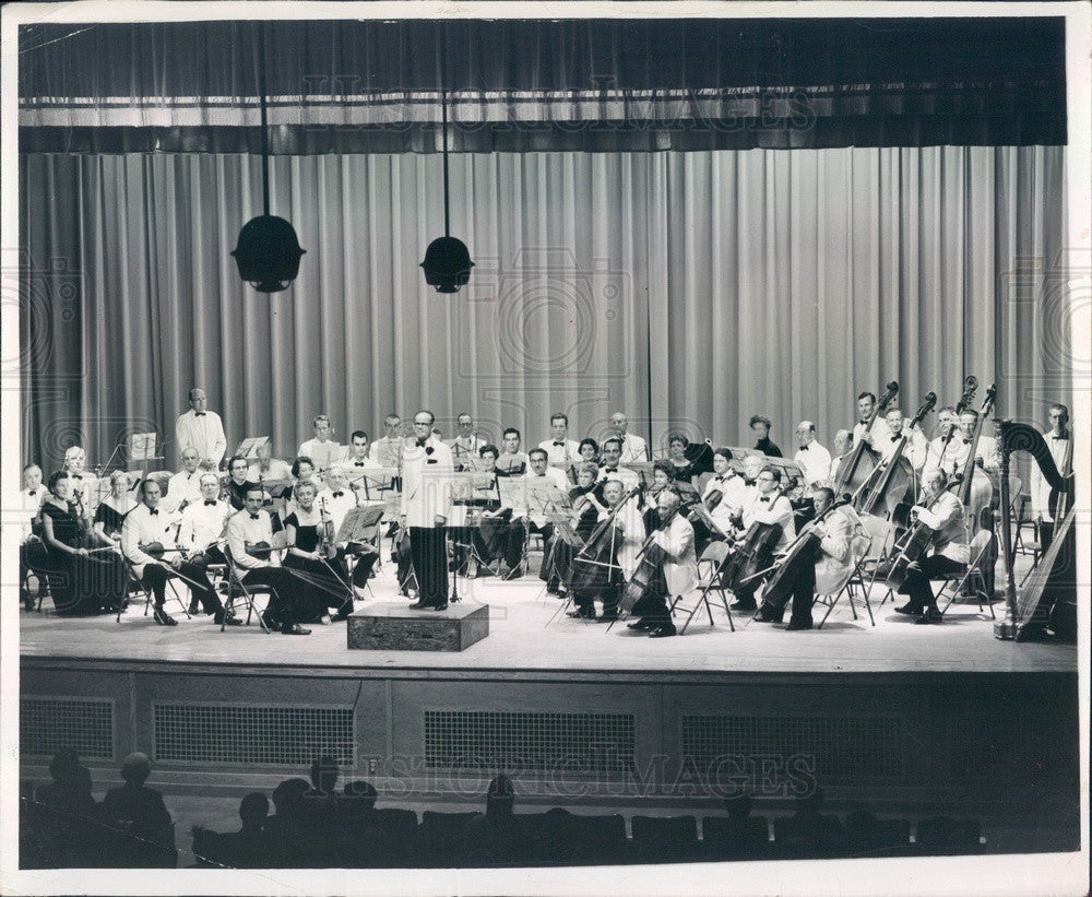 1957 Florida Philharmonic Orchestra Press Photo - Historic Images