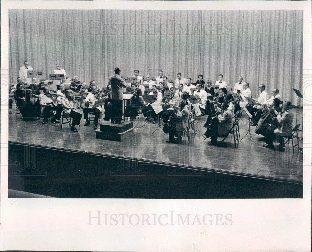 1961 Florida Philharmonic Orchestra, Conductor Bernard Rosenthal Press Photo - Historic Images