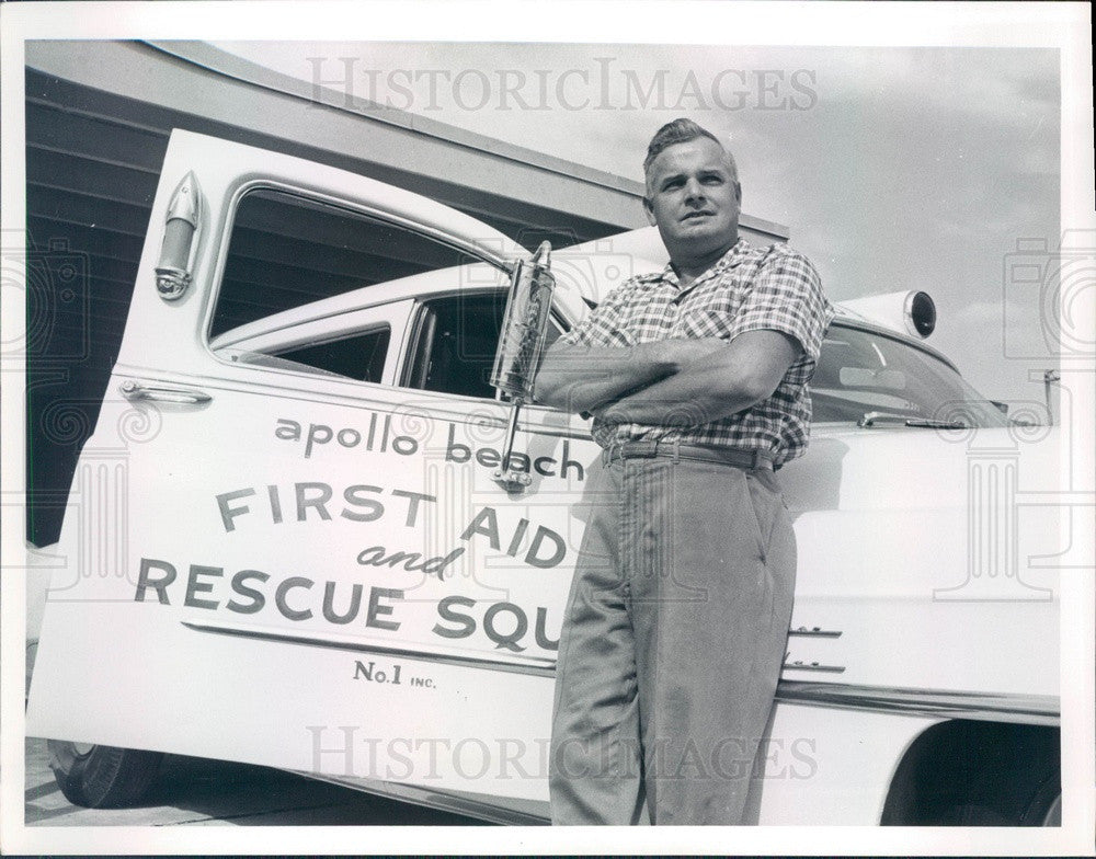 Undated Florida, Apollo Beach Rescue Squad Pat O&#39;Neill Press Photo - Historic Images