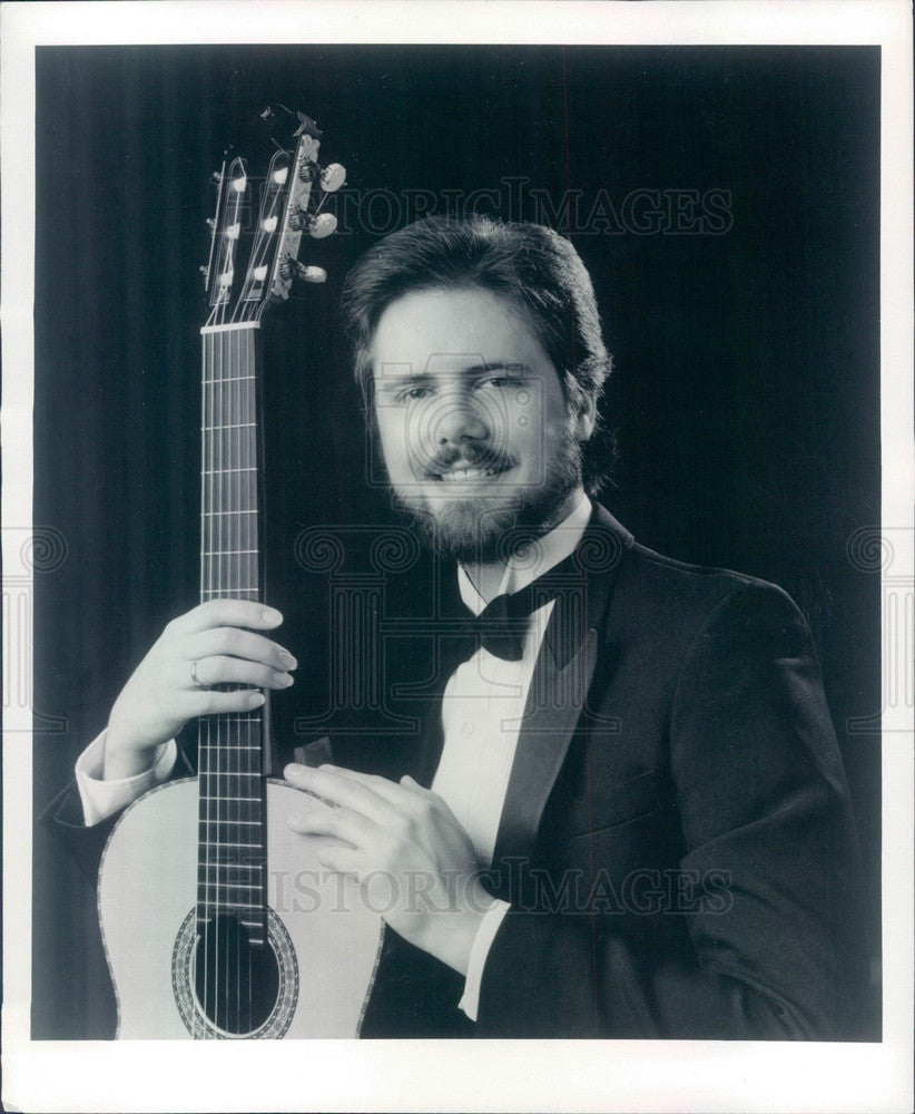 1986 Classical Guitarist John Holmquist Press Photo - Historic Images