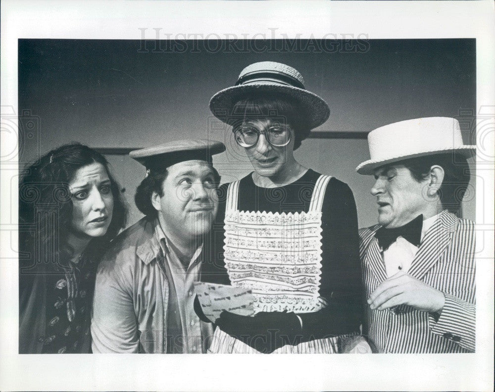 1984 Actors Nancy Kelly/George Wendt/Robin Duke/Tim Kazurinsky Press Photo - Historic Images