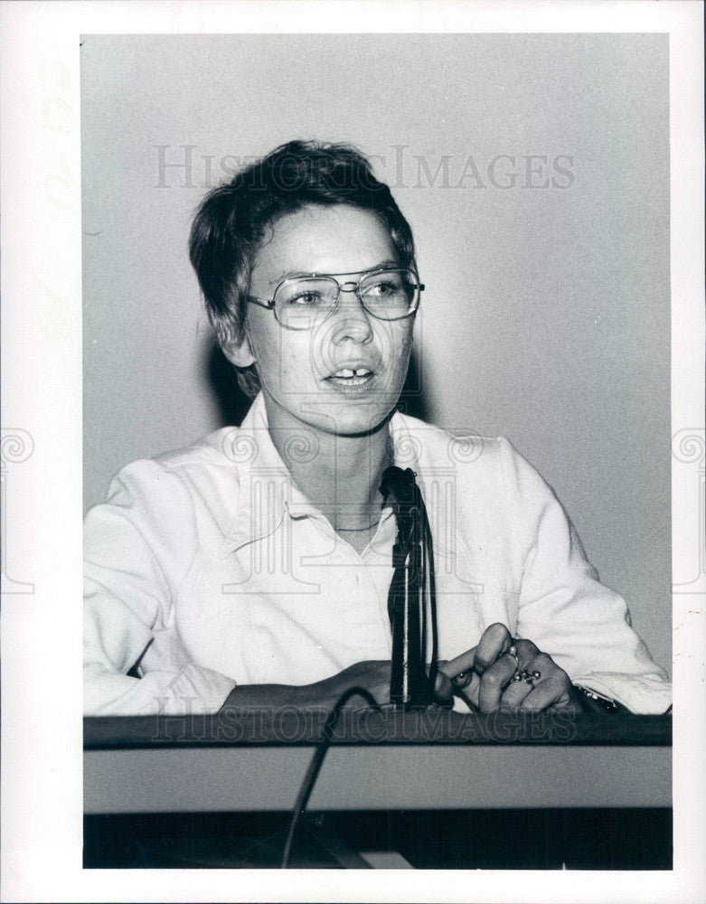 1975 West Germany, Feminist Llona Gieger Press Photo - Historic Images