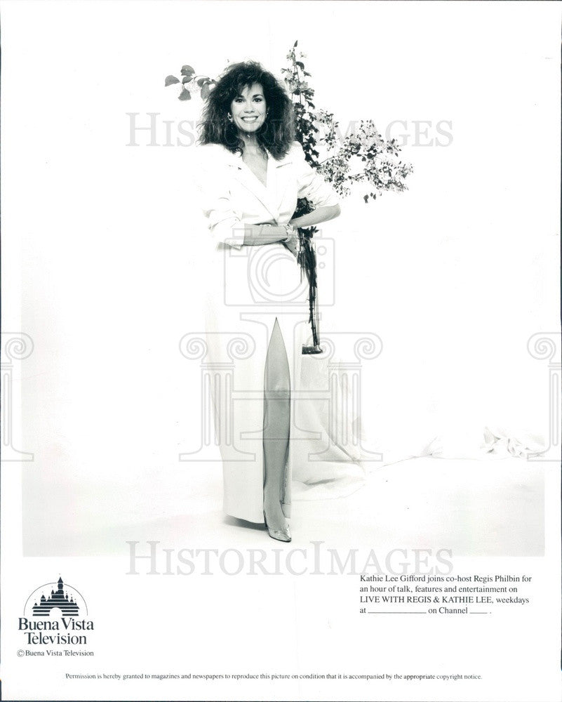 1990 TV Host & Singer Kathie Lee Gifford Press Photo - Historic Images