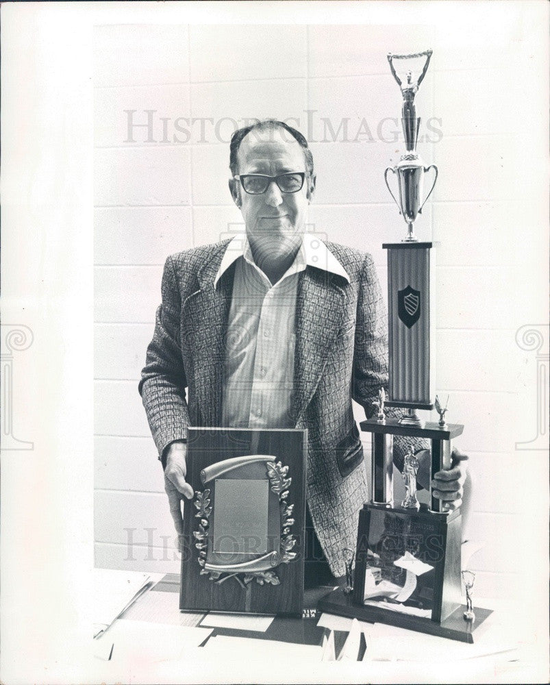 1975 Bradenton, Florida Police Chief Clyde Gill Press Photo - Historic Images