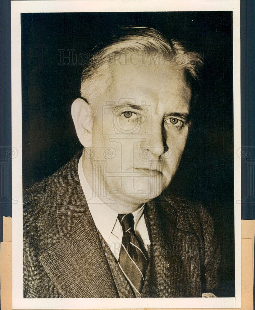 1939 United Press War Correspondent HR Ekins, Rome Bureau Manager Press Photo - Historic Images