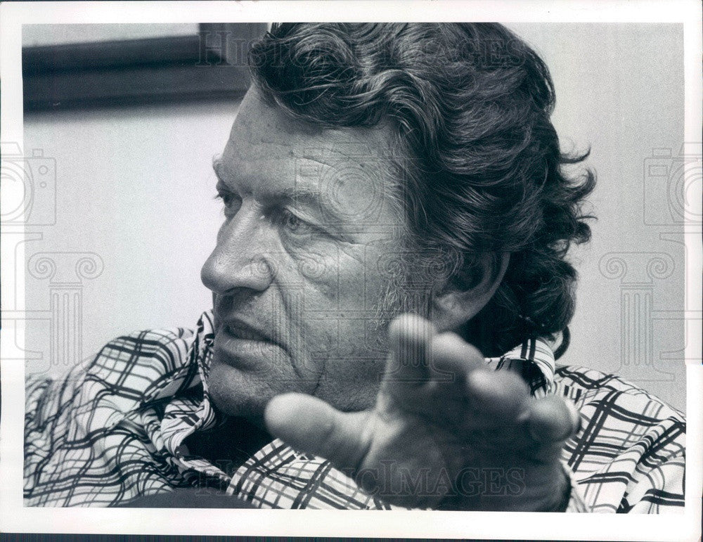 1974 Hollywood Actor Richard Egan Press Photo - Historic Images