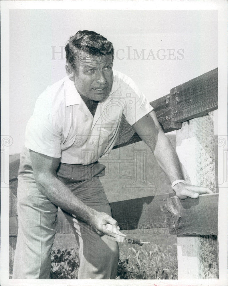 1963 Hollywood Actor Richard Egan Press Photo - Historic Images