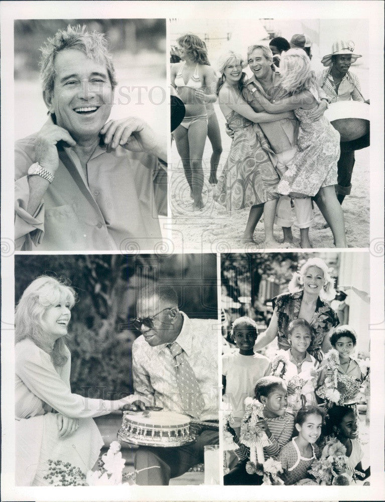 1980 Entertainers Perry Como, Loretta Swit, Toni Tennille Press Photo - Historic Images