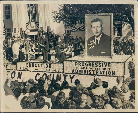 1955 Florida, Governor Collins Inaugural Parade Press Photo - Historic Images