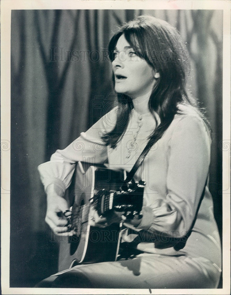 1967 Grammy Winning Folk Singer Judy Collins Press Photo - Historic Images
