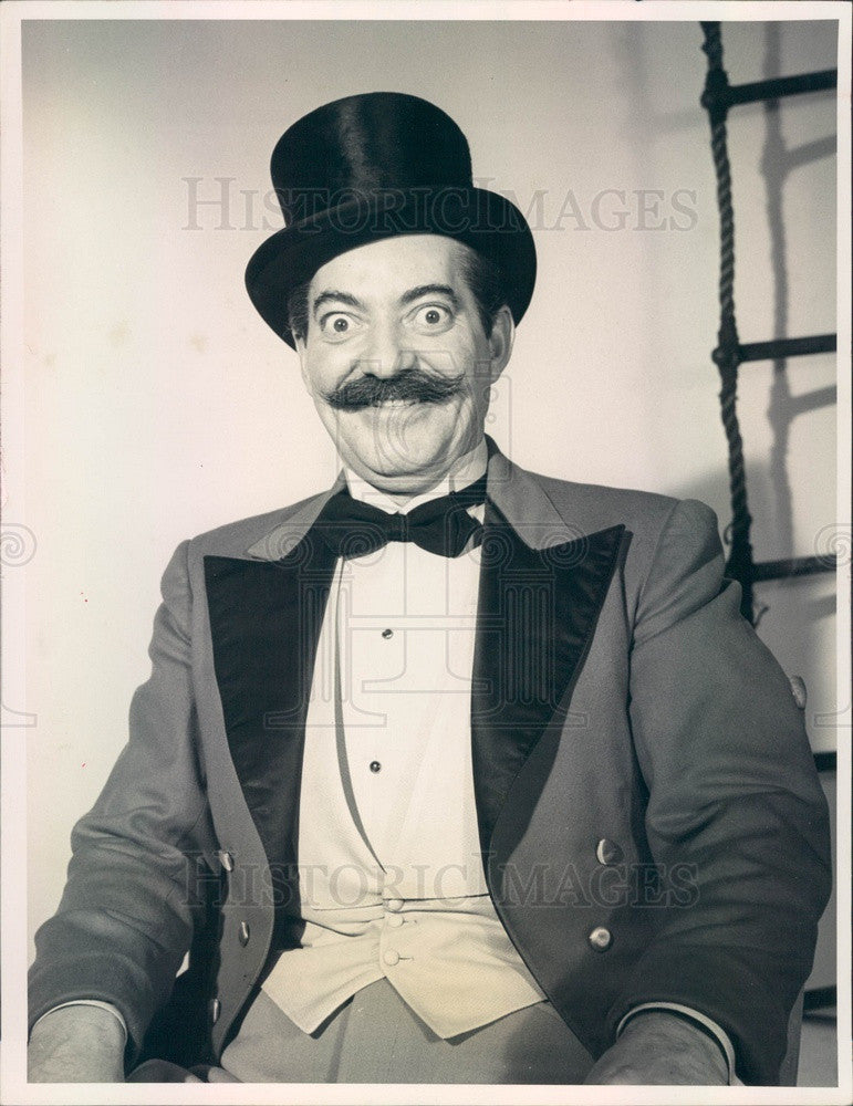 1964 Comedian Jerry Colonna, Bob Hope&#39;s Radio Show Sidekick Press Photo - Historic Images