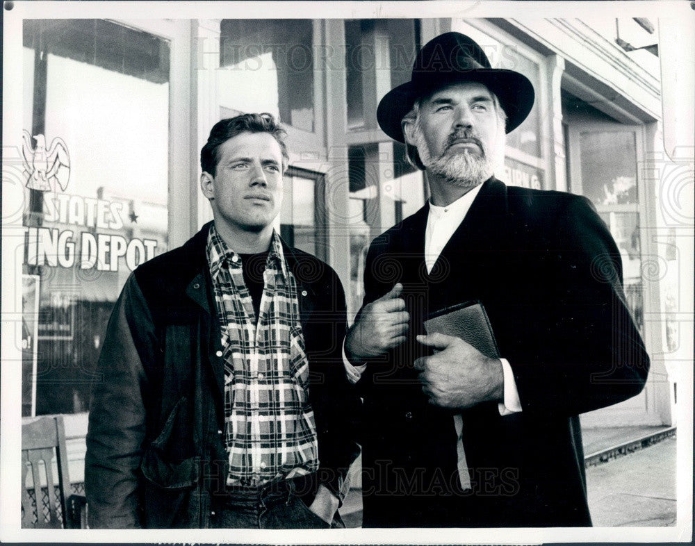 1981 Country/Pop Singer Kenny Rogers &amp; Actor Frederic Lehne Press Photo - Historic Images