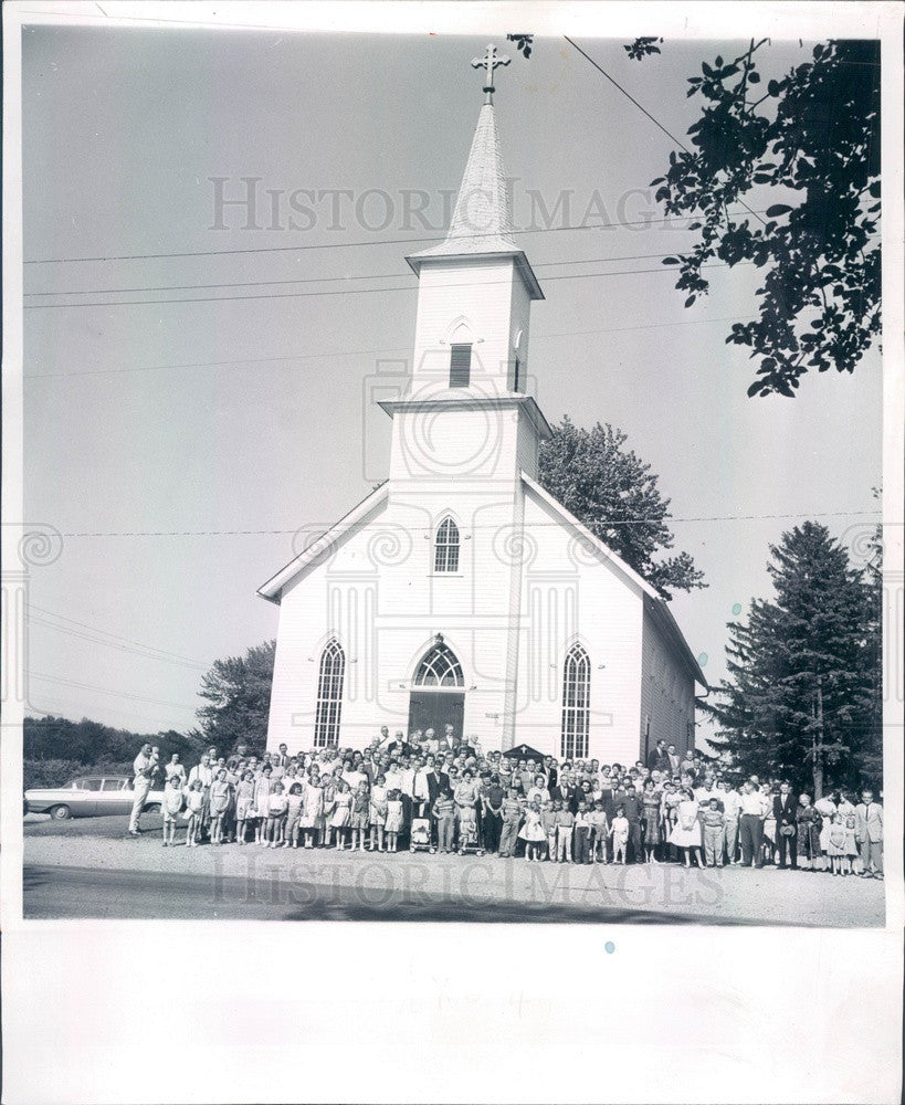 1961 Detroit MI St Peters Evangelical Lutheran Church, Schoof Family Press Photo - Historic Images