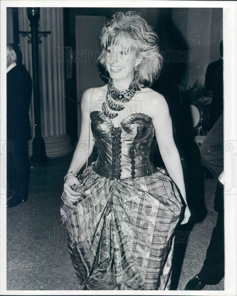 1982 British Fashion Designer Zandra Rhodes Press Photo - Historic Images