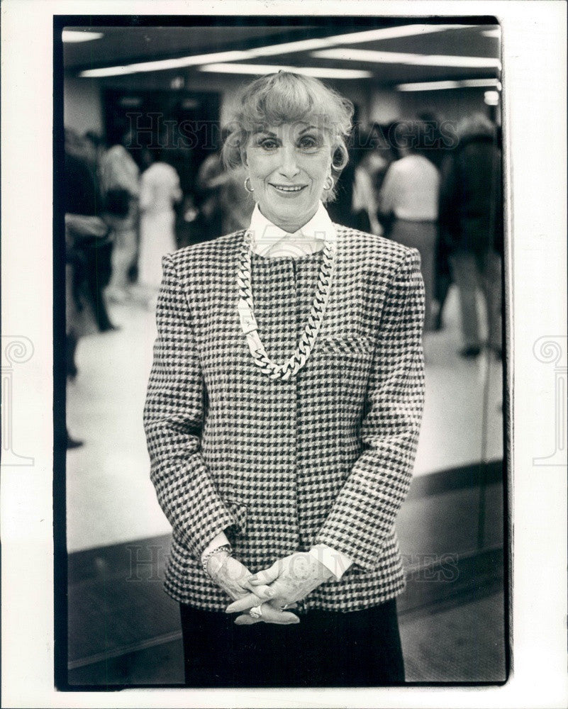 1986 Detroit, Michigan Talent Agent Marce Haney Press Photo - Historic Images