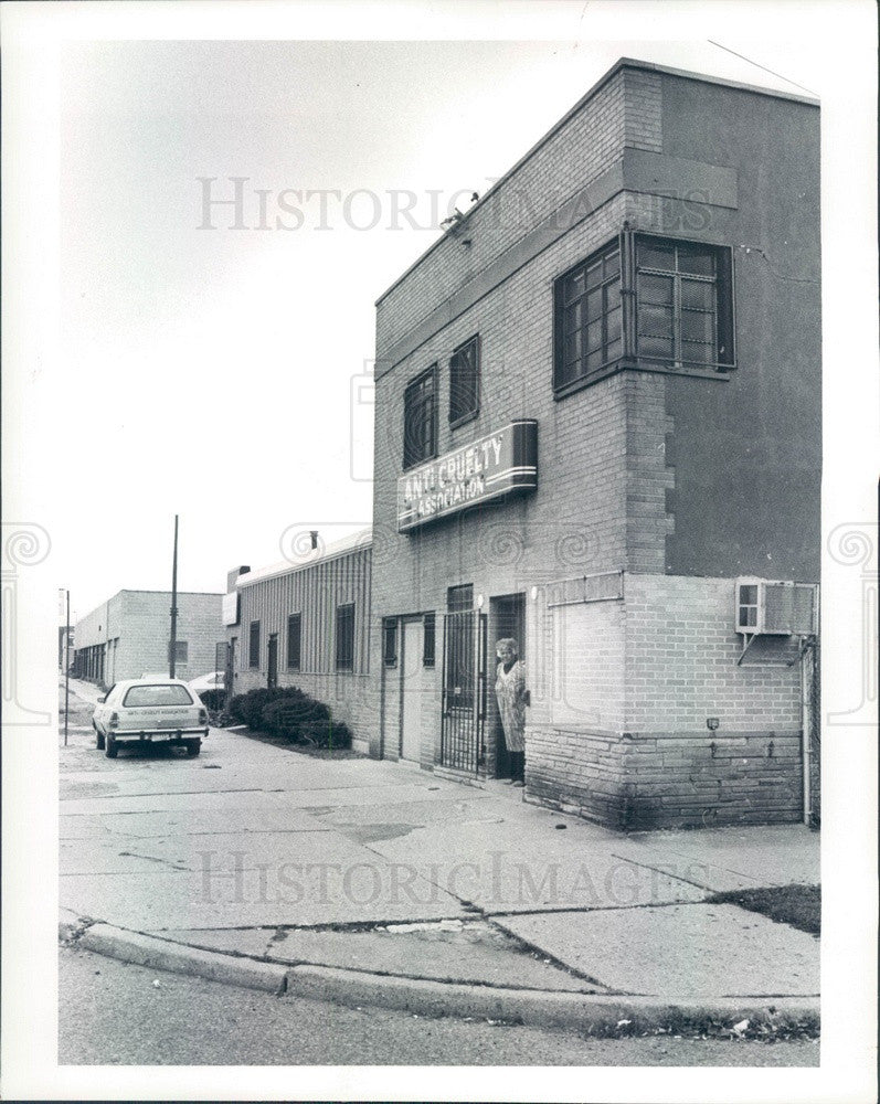 1984 Detroit, Michigan Anti Cruelty Association Building Press Photo - Historic Images