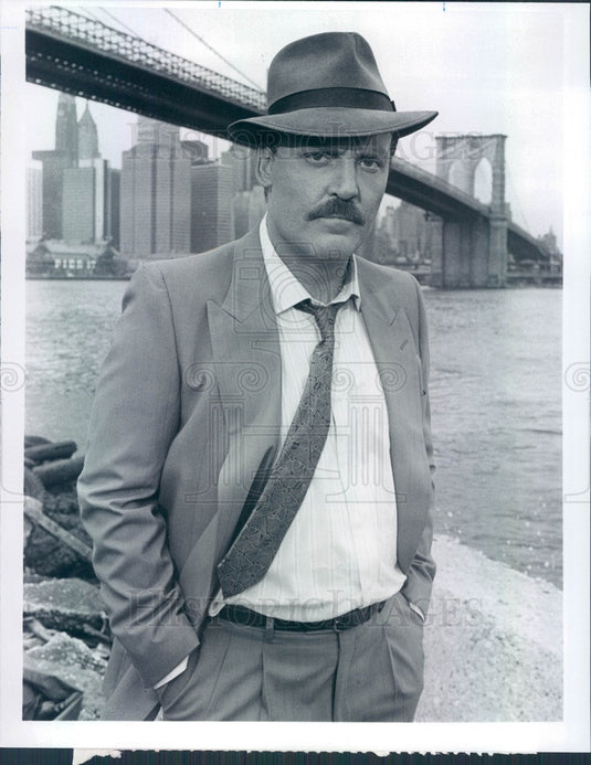 1990 American Hollywood Actor & Narrator Stacy Keach Press Photo - Historic Images