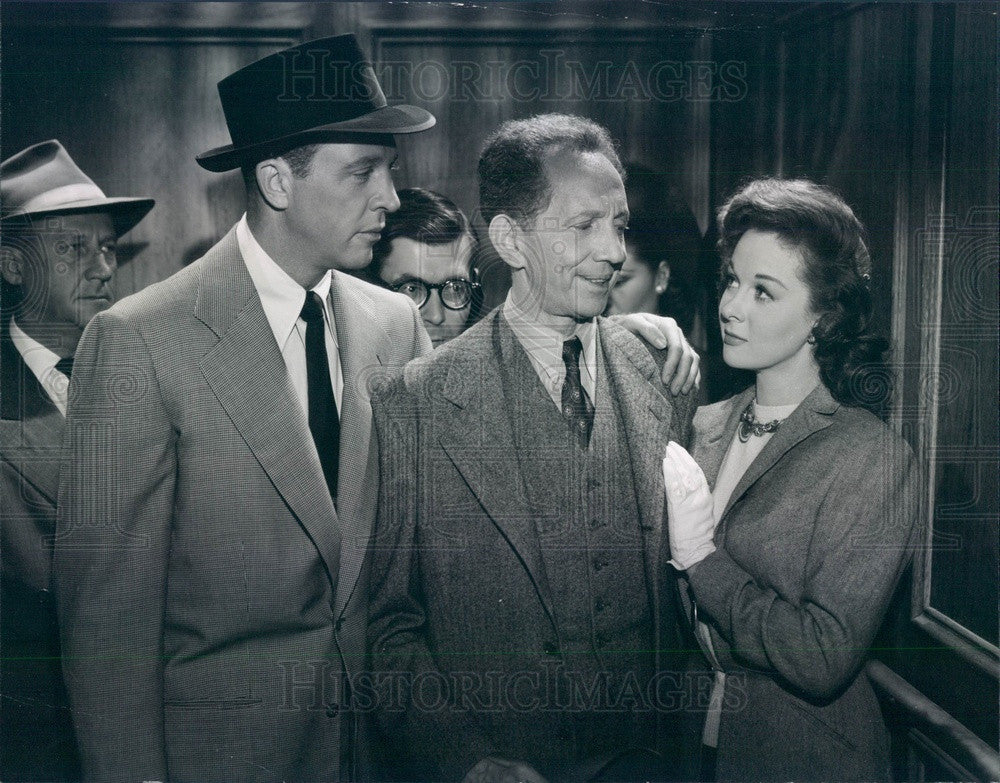 1951 Hollywood Actors/Movie Stars Sam Jaffe/Susan Hayward/Dan Dailey Press Photo - Historic Images