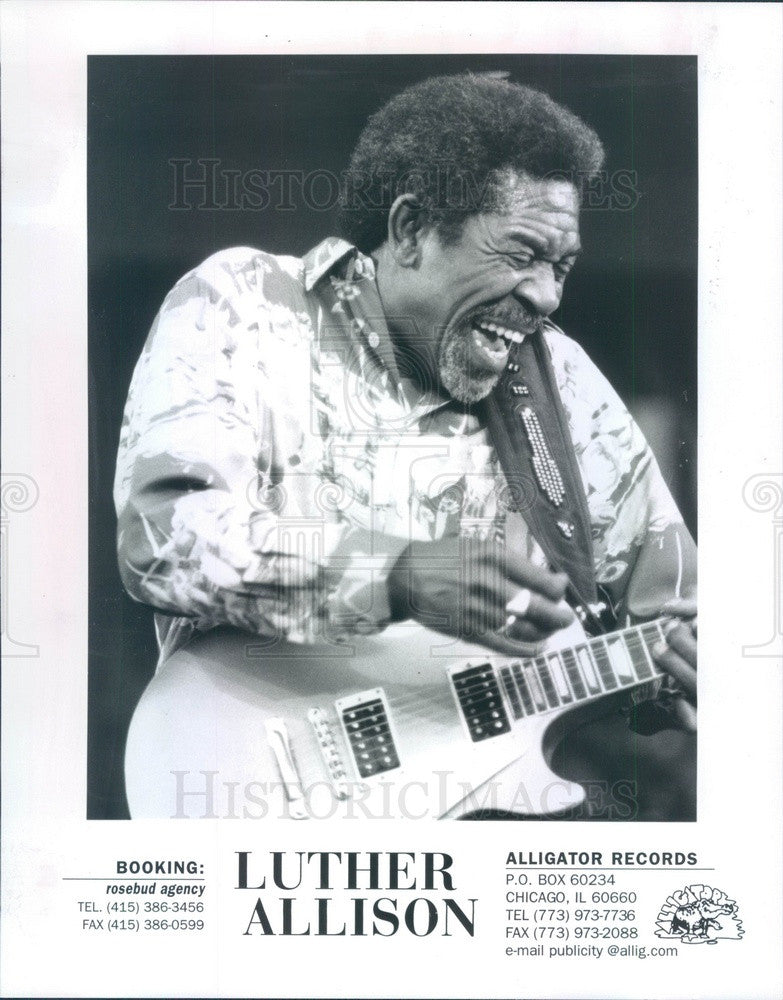 1997 American Blues Guitarist Luther Allison Press Photo - Historic Images