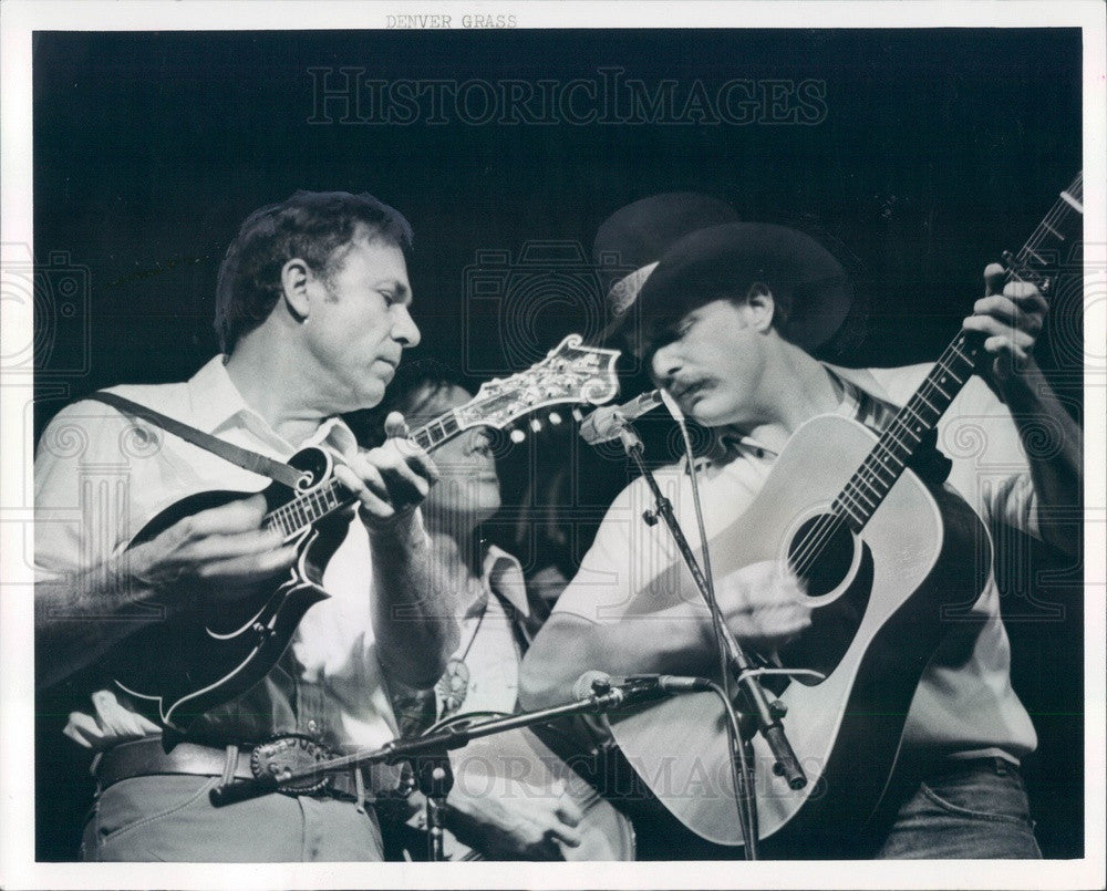 1980 Music Group Denver Grass Press Photo - Historic Images