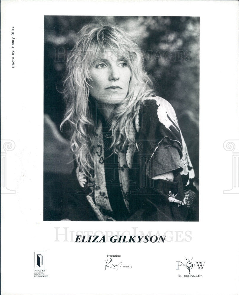 1993 Folk Musician Eliza Gilkyson Press Photo - Historic Images