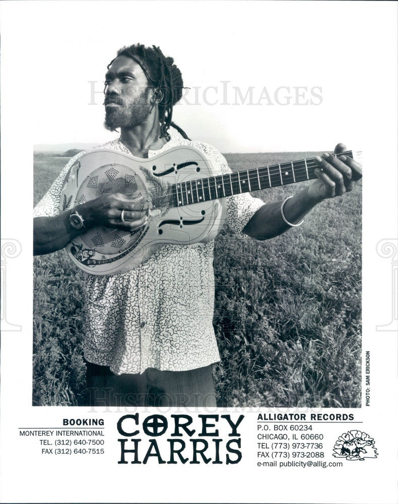 1999 American Blues & Reggae Musician Corey Harris Press Photo ...