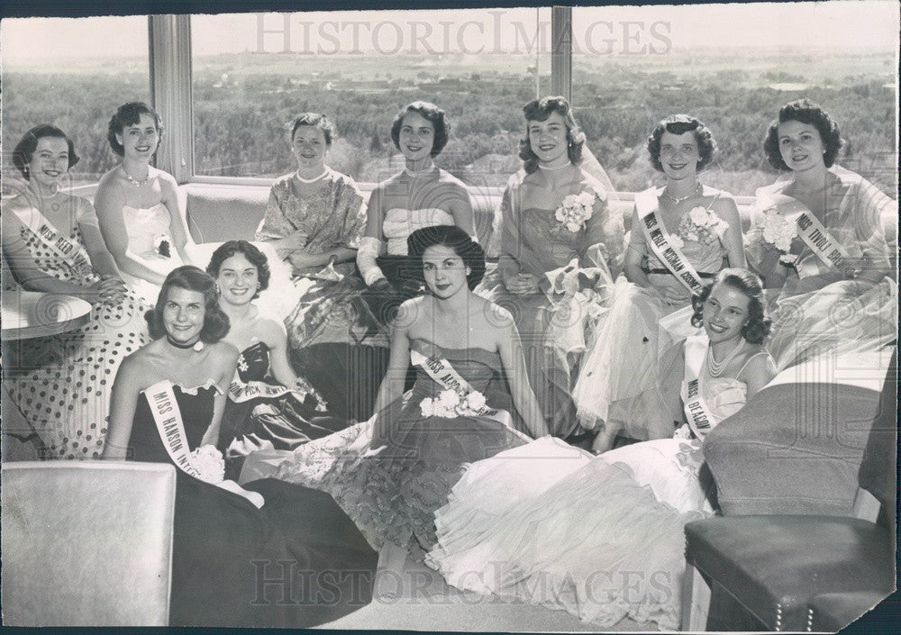 1951 Miss Denver, Colorado Contestants Press Photo - Historic Images