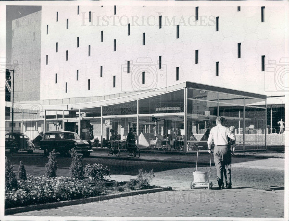 1957 Rotterdam, Holland Dept Store, Bijkorama Annex to Bijenkorf Press Photo - Historic Images