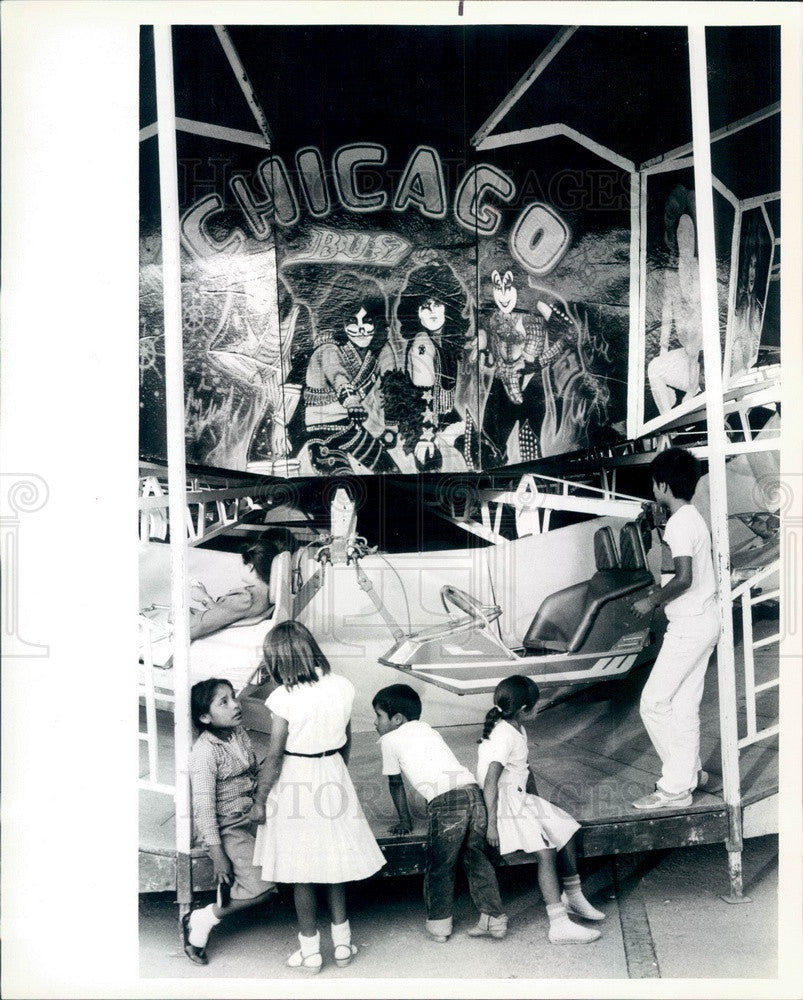 1986 Cholula, Mexico Main Square Chicago Ride Press Photo - Historic Images