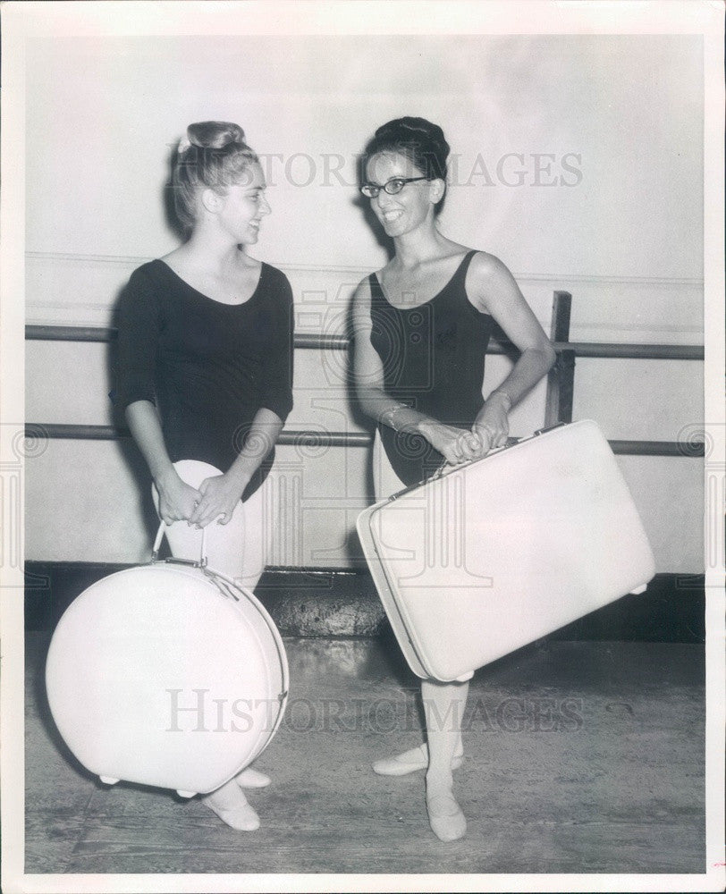 1967 Miss Tarpon Springs FL Sue Beechwood, Ballet Teacher Kai Holley Press Photo - Historic Images